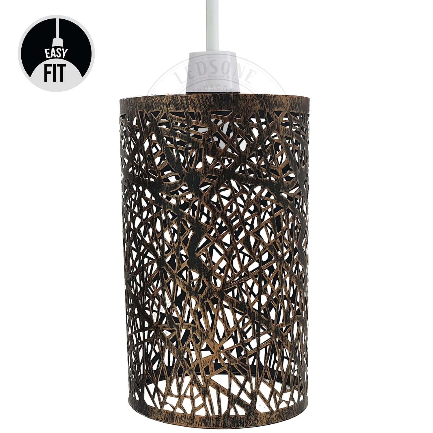 Ceiling Light Shade Metal Pendant Light Shade Ceiling Light Fitting Ceiling lamp Shades Industrial Ceiling Lights lampshade for Kitchen Light Ceiling lamp (Brushed Copper 9 - Image 3