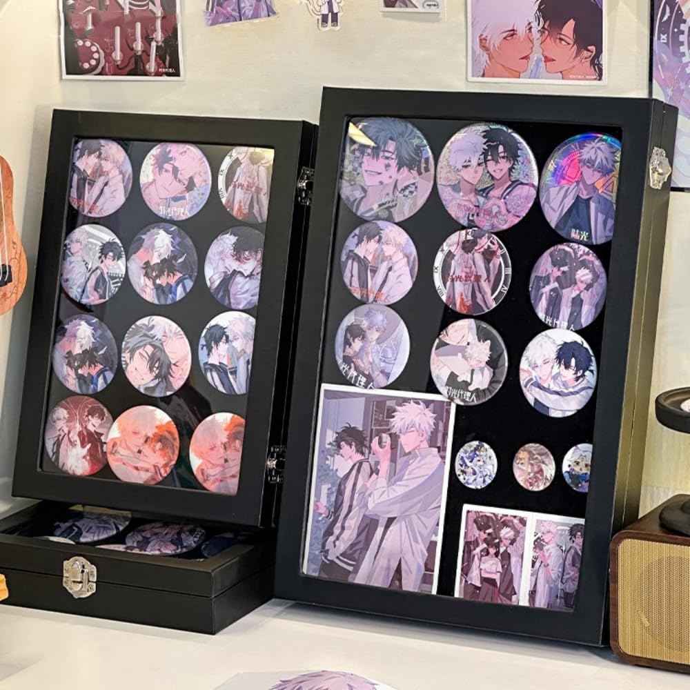 ジャック 15センチ 缶バッジスタンド Amazon.co.jp: seimeinoki 缶バッジ 収納ケース 15枚収納可能 35cm