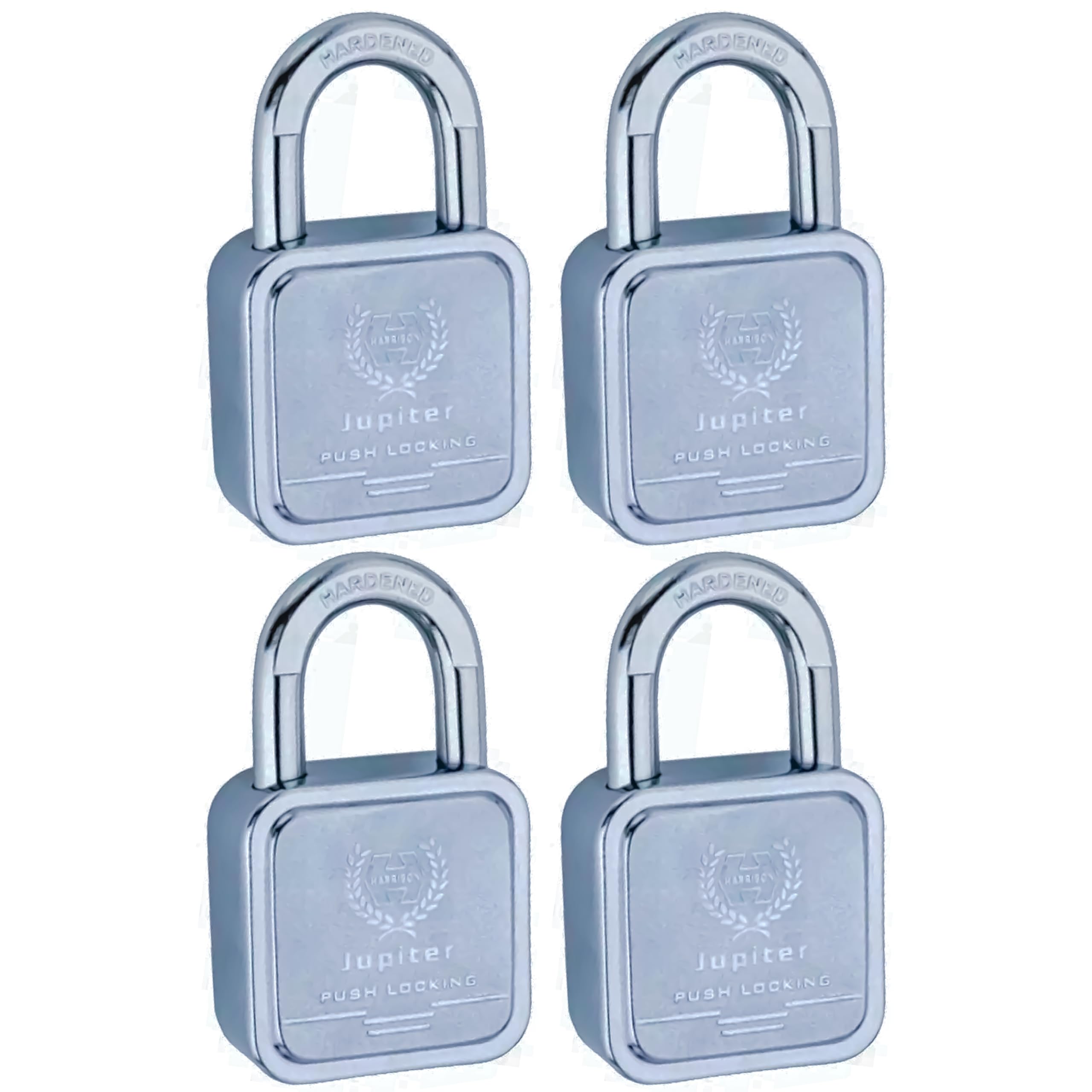 Harrison Padlocks/Square Padlock 65mm 12 Pin with 3 Computerised Keys JUPITER-0668 Pack of 4/ Mild Steel Material/Bright Chrome Plated Finish/Door Lock, Shutter Lock, Godown Lock, gate Lock (B0CVDXJDMM) Amazon Price History, Amazon Price Tracker