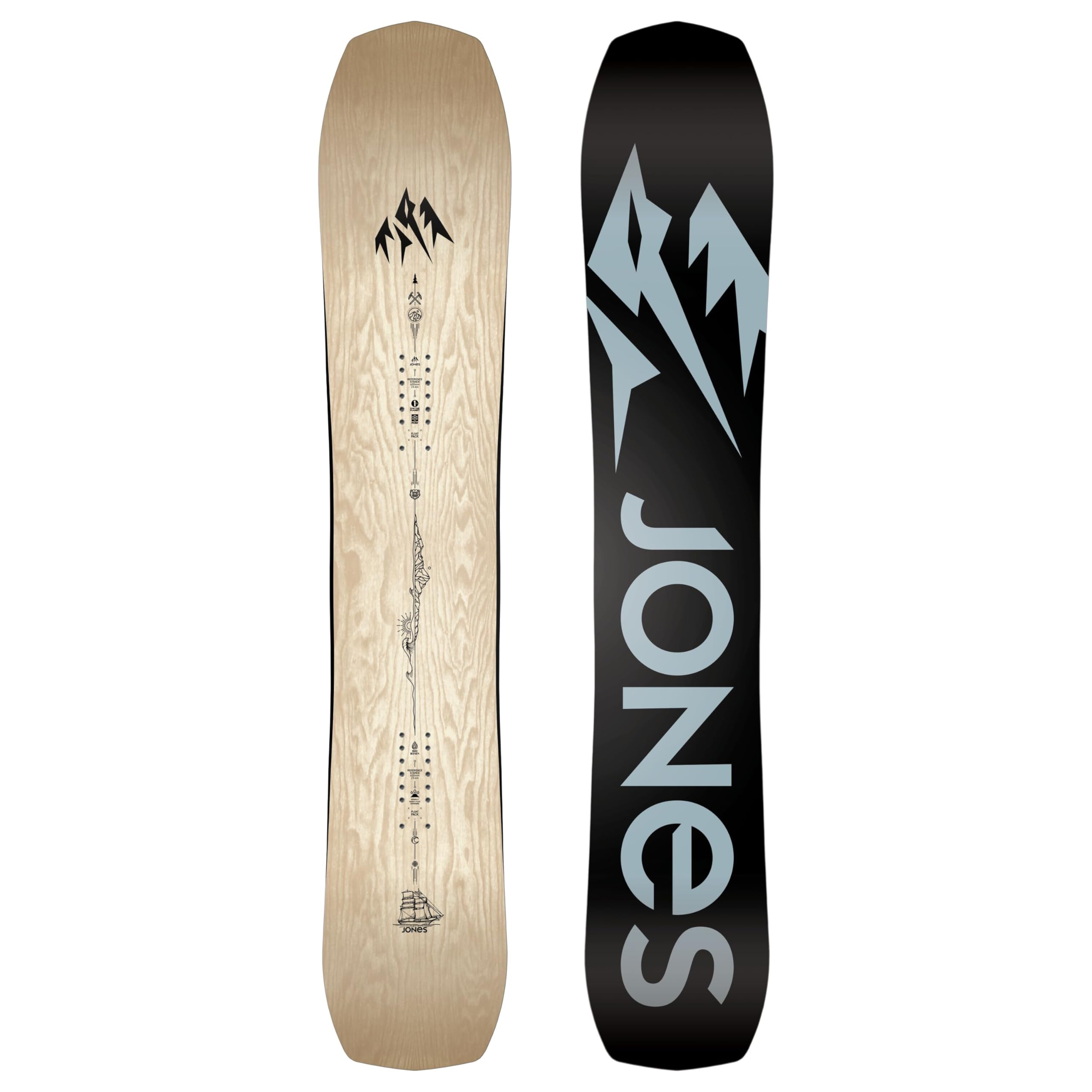 JONES - Men's Flagship, Snowboards Directional Freeride, Ideal for freeriding and Fall-line Freestyle