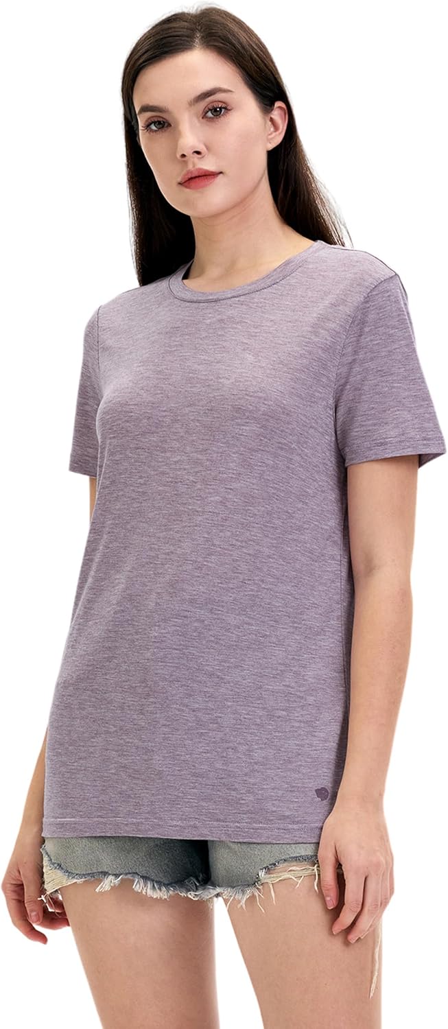 Iguana Womens Merino Wool & Tencel Base Layer Lightweight Wicking T-Shirt Short Sleeve Tee for Hiking - Image 3