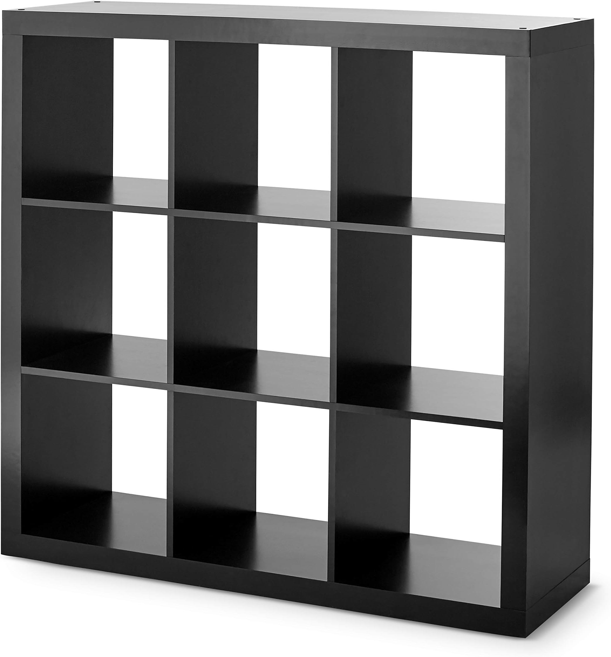 Better Homes & Gardens9-Cube Storage Organizer, Solid Black 1 Set