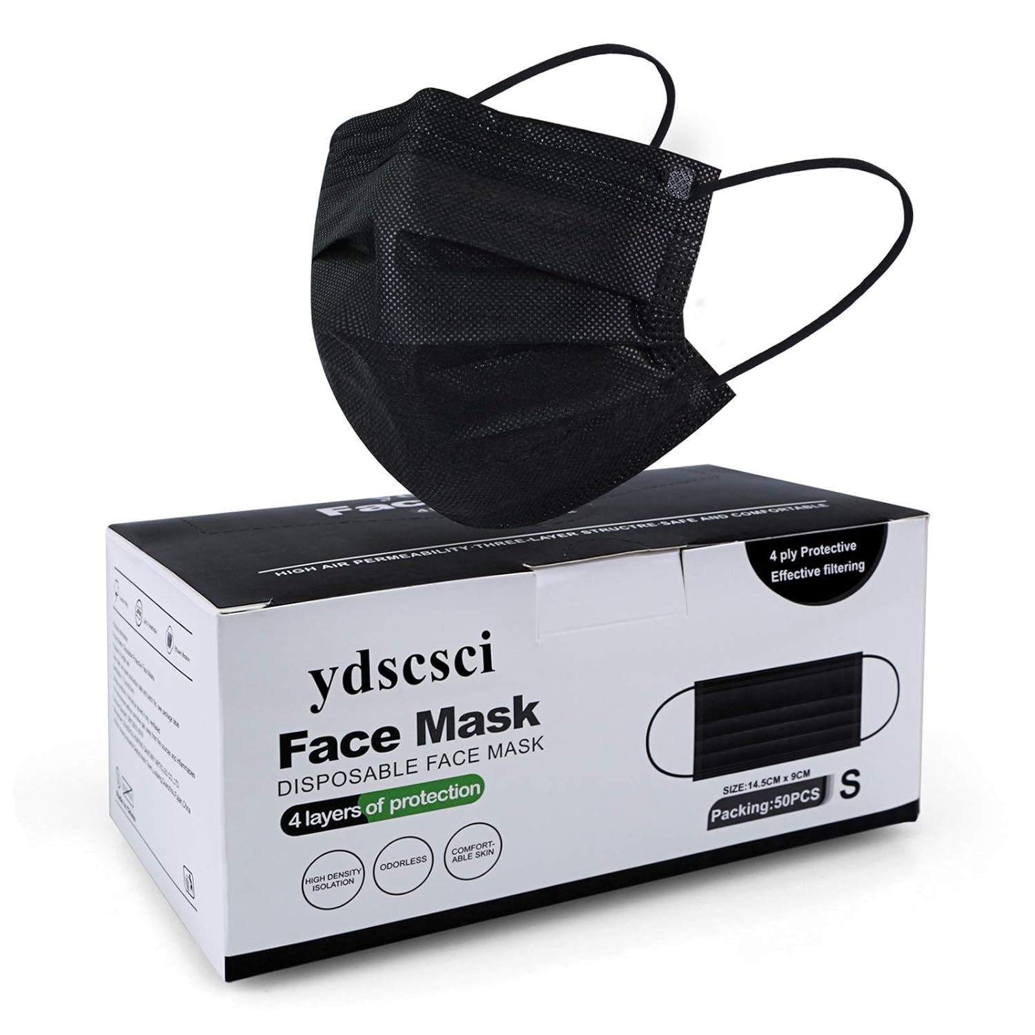 Get Cheap Price ydscsci 50Pcs Kids Disposable Face Masks 4 Layer Children Protective Face Mask for Boys Girls Indoor Outdoor, Black Free Shipping Offer ydscsci 50Pcs Kids Disposable Face Masks 4 Layer Children Protective Face Mask for Boys Girls Indoor Outdoor, Black