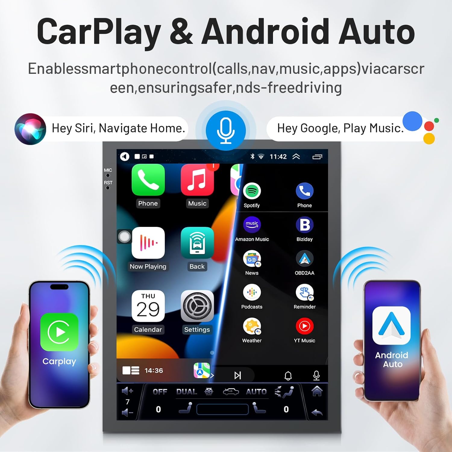 [8Core 4GB+64GB] Car Stereo Radio for Ford F150 2015 2016 2017 2018 2019 2020: 12.1 Inch IPS Touch Screen Car Radio with Wireless Carplay/Android Auto,GPS, 5GWiFi, BT5.0, FM, AM, RDS