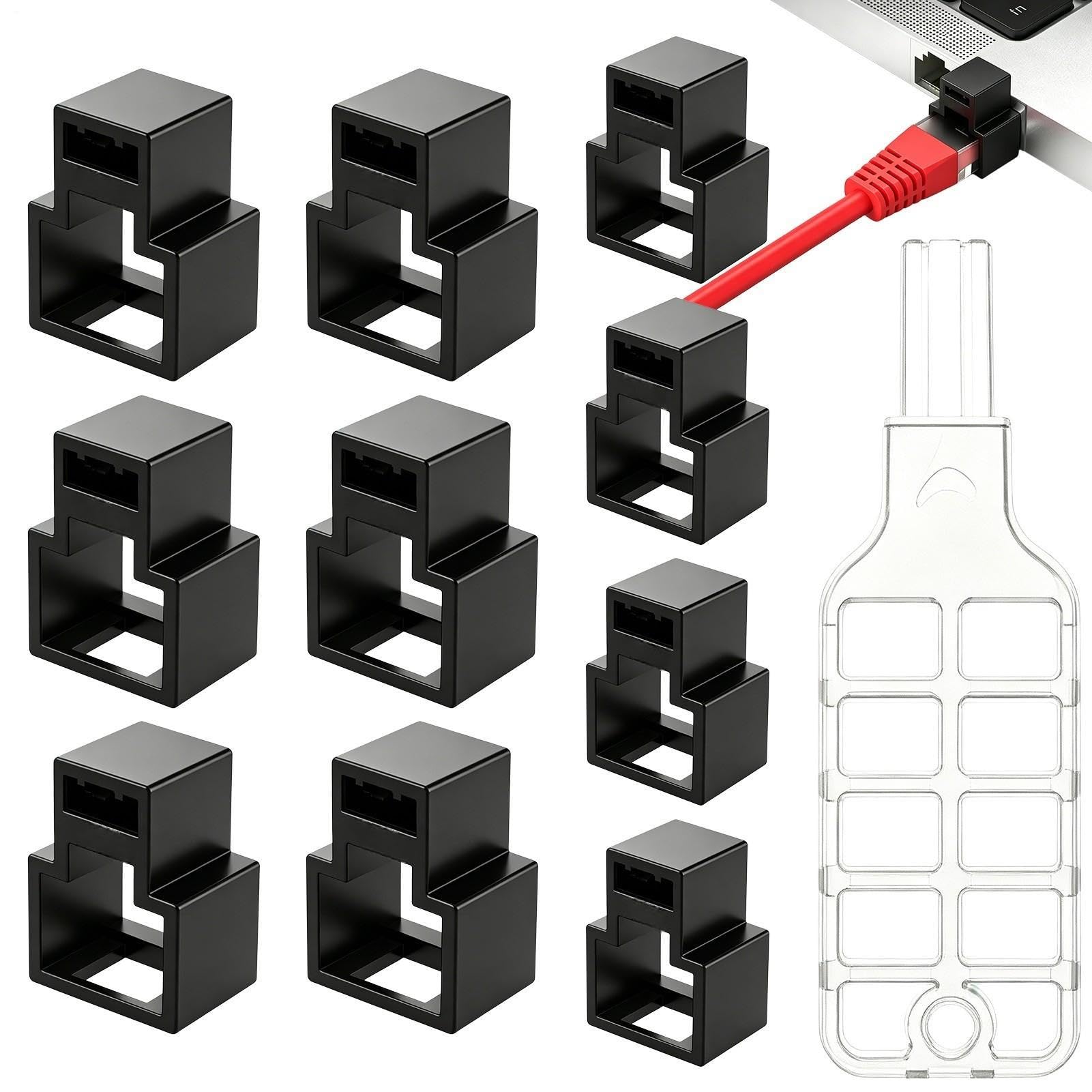 Cerradura Para Cable Red RJ45 que Bloquea Accesos No Deseados 8