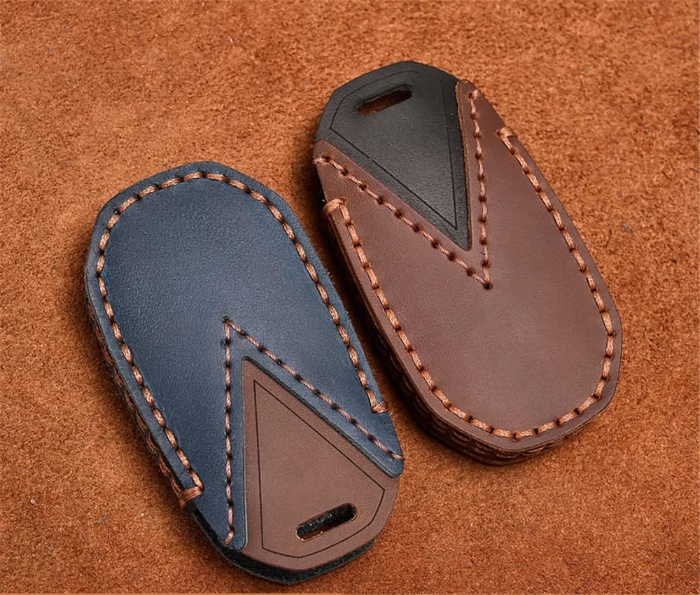Genuine Leather Key Fob Case Cover Shell Fit for Infiniti QX60 QX50 18-21 5 Buttons