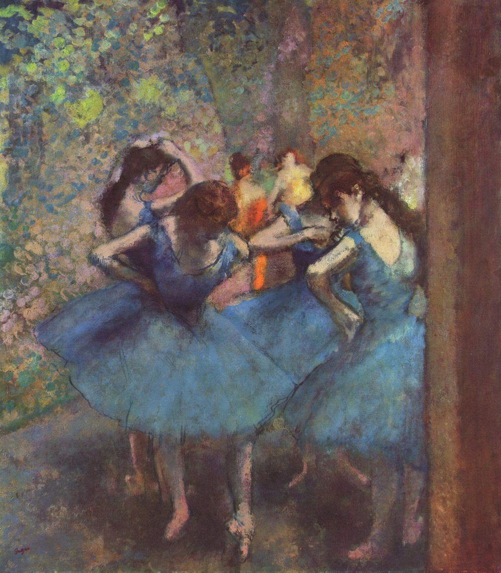 Tableau Degas Danseuses Bleues cadeau idéal amateur art