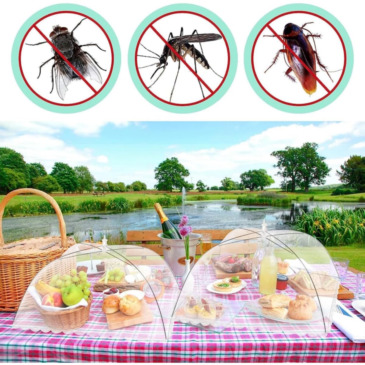 Table à manger pliable couverture alimentaire para... - Grandado