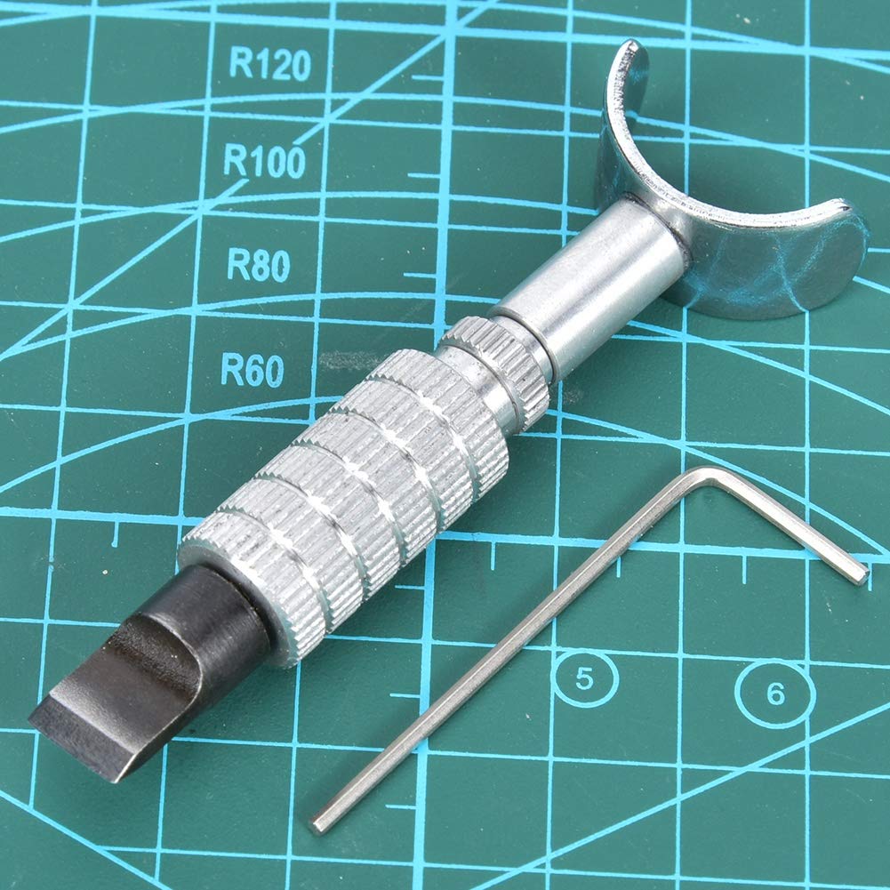 1pc Coltello girevole professionale Utensile da taglio in pelle fai da