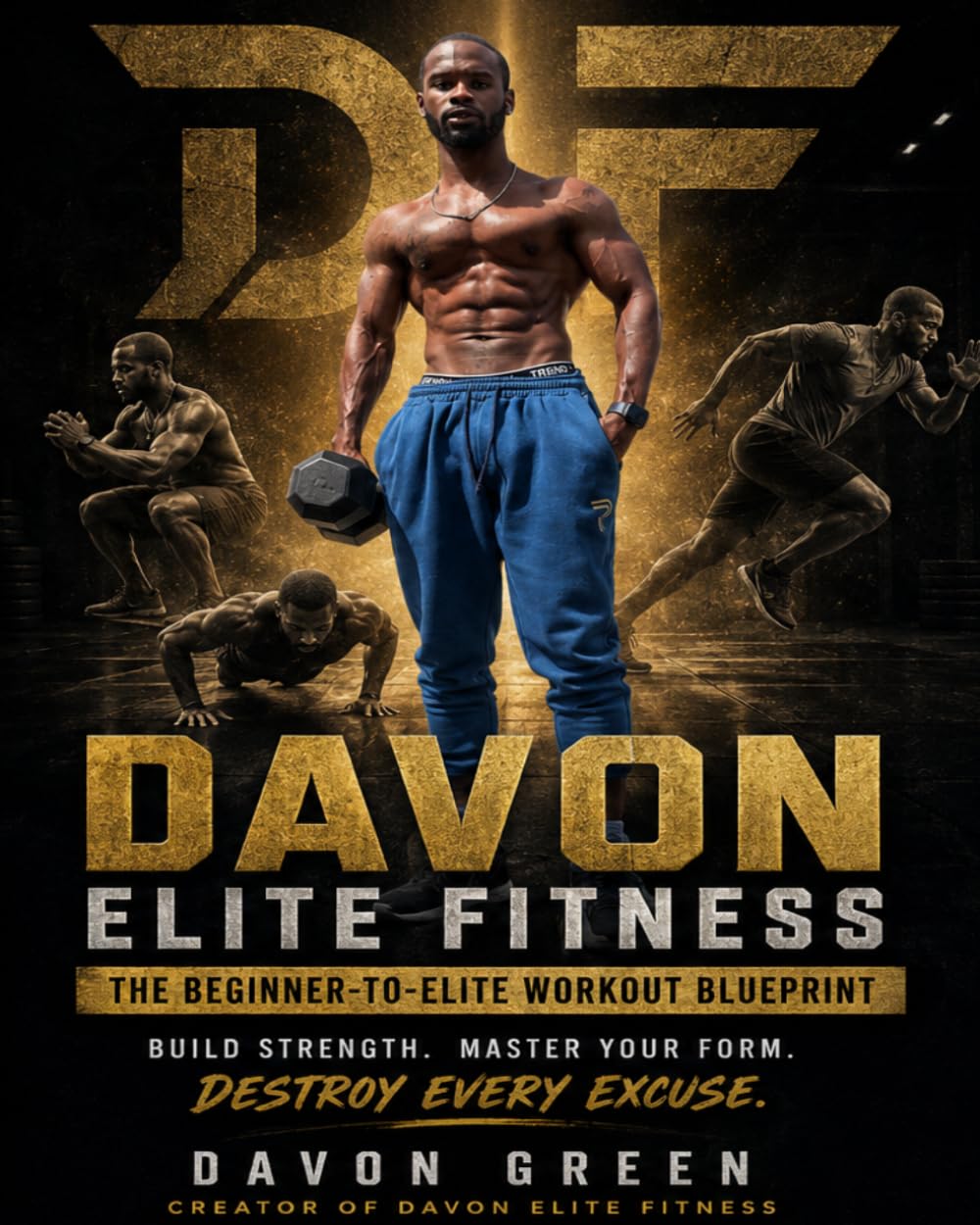 DAVON ELITE FITNESS WORKBOOK Built Not Born Real Workouts.: Real Talk. Real Results. Discipline Today. Dominate Tomorrow.