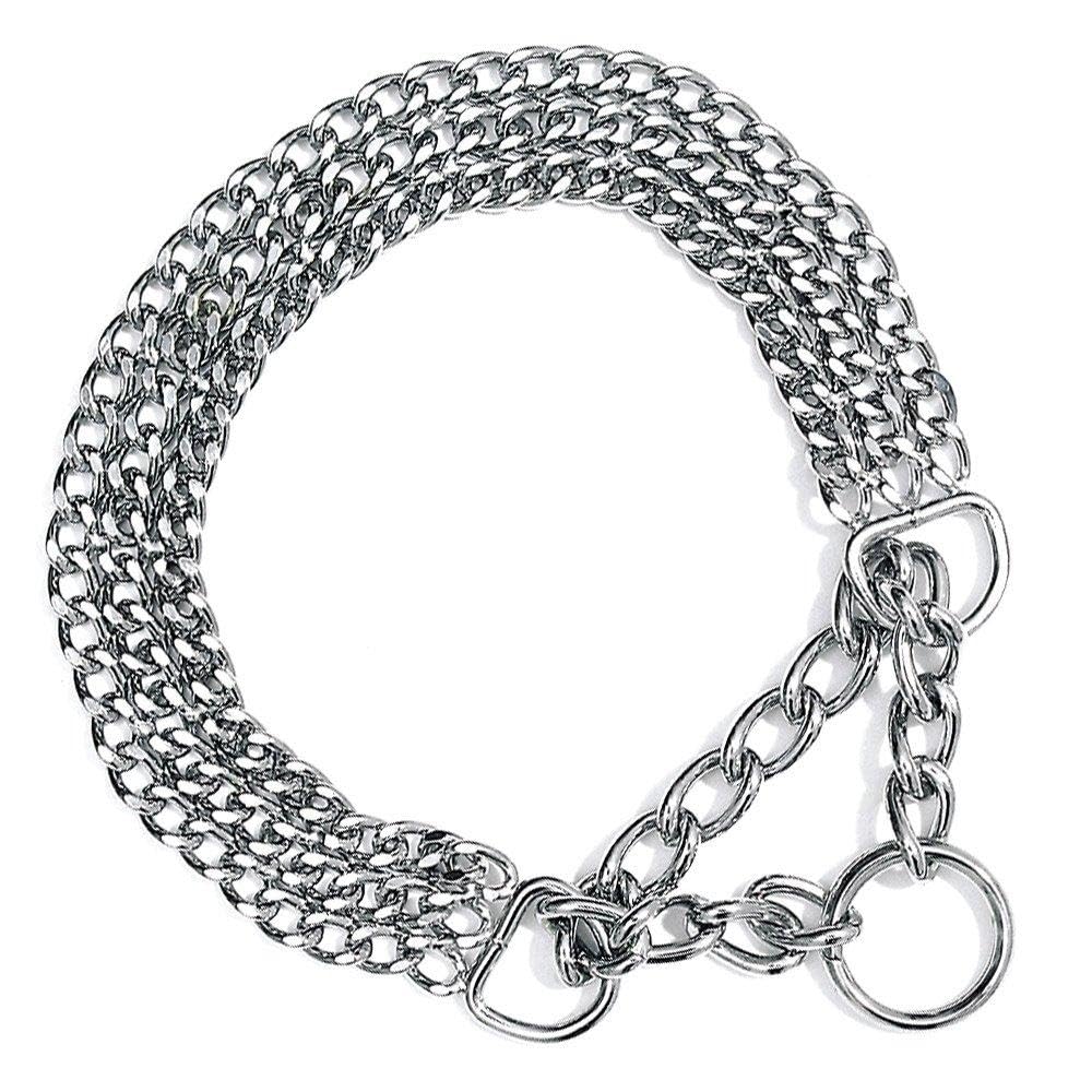 Nobby Łańcuchy choker, trzy rzędy, 65 cm/2 mm, chrom