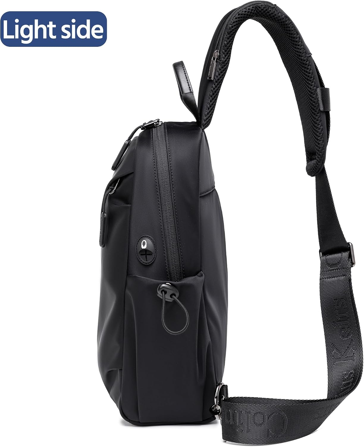 Colins Keirs Men's Lightweight Crossbody Sling Bag, Waterproof Chest Pack for Everyday Carry, Gym, Commute, Anti-Theft Slim Shoulder Bag with Concealed Pocket