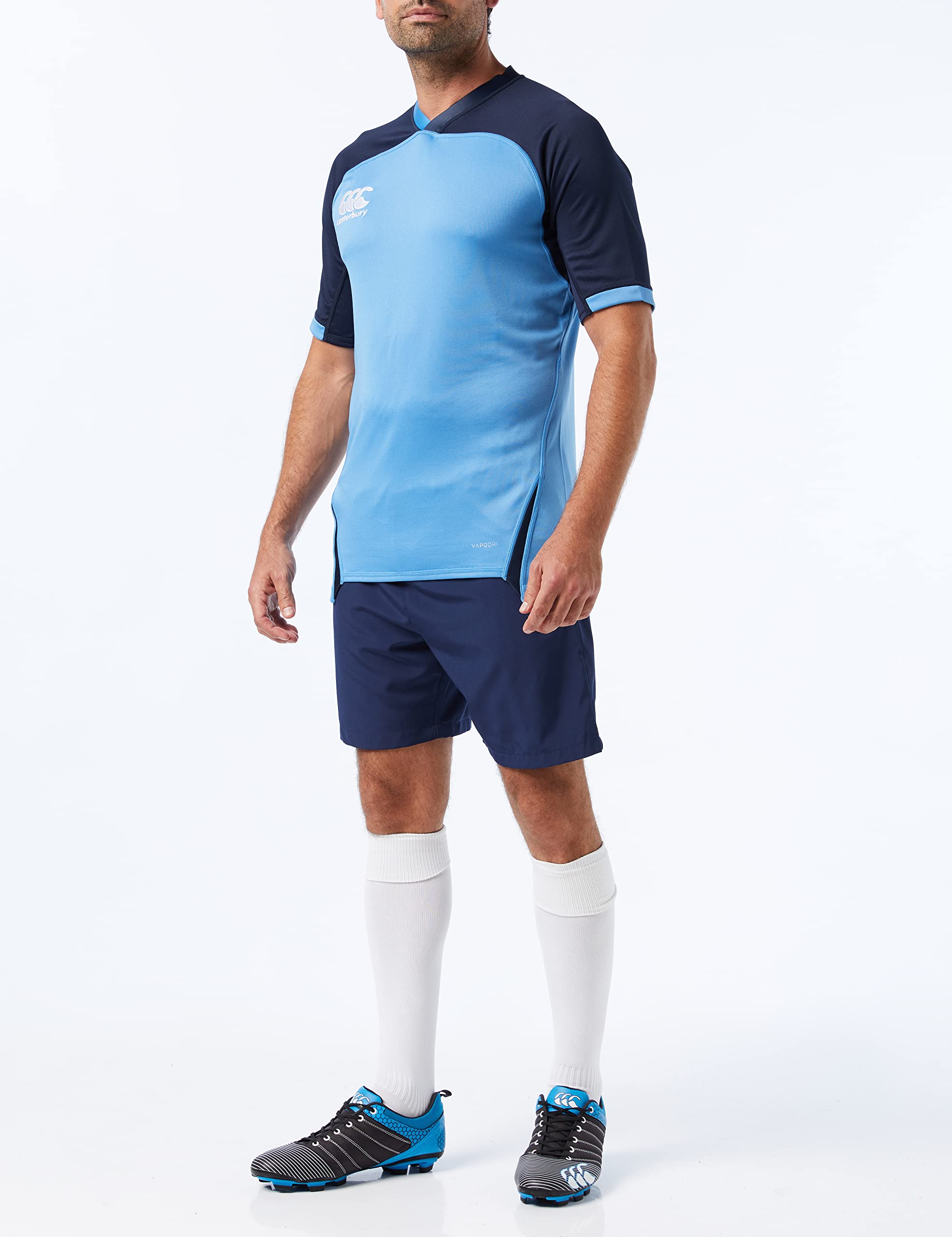 Canterbury Herren Vapodri Evader Hooped Rugby Jersey | Vapodri Technology | Pro Athletic Fit | Durable Technisches Rugby-Trikot