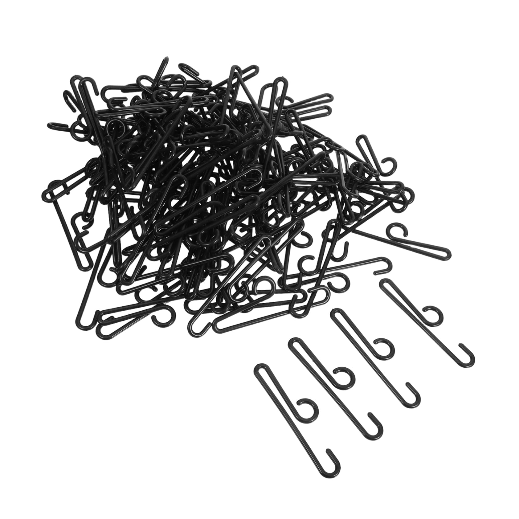 Crochets suspendre multifonctions stop désordre lot de 190 pièces plastique noir