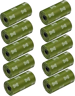 Ipetboom 150 Pçs / 10 Rolos Saco De Lixo Para Animais De Estimação Recipientes Descartáveis Saco De Cocô De Cachorro Pequeno Saco De Cocô De Cachorro Saco De Lixo Para Cachorro Saco De