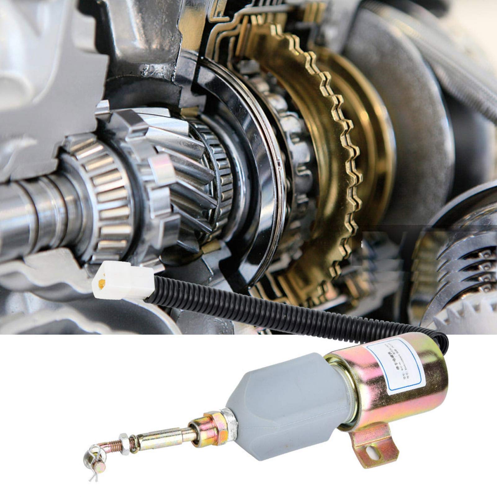 TOSD-03-002 Elettrovalvola spegnimento fiamma Solenoide arresto carburante per motore diesel per comando interruttore elettrovalvola E0483310000039 Elettrovalvola arresto carburante 12V