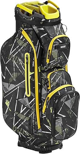 14 Ways Dividers Golf Bag Golf Cart Bag with Full-Length Featuring Cooler Pocket, Rain Hood, 9 Pockets & Padded Strap–Ideal Golf Club Organizer for