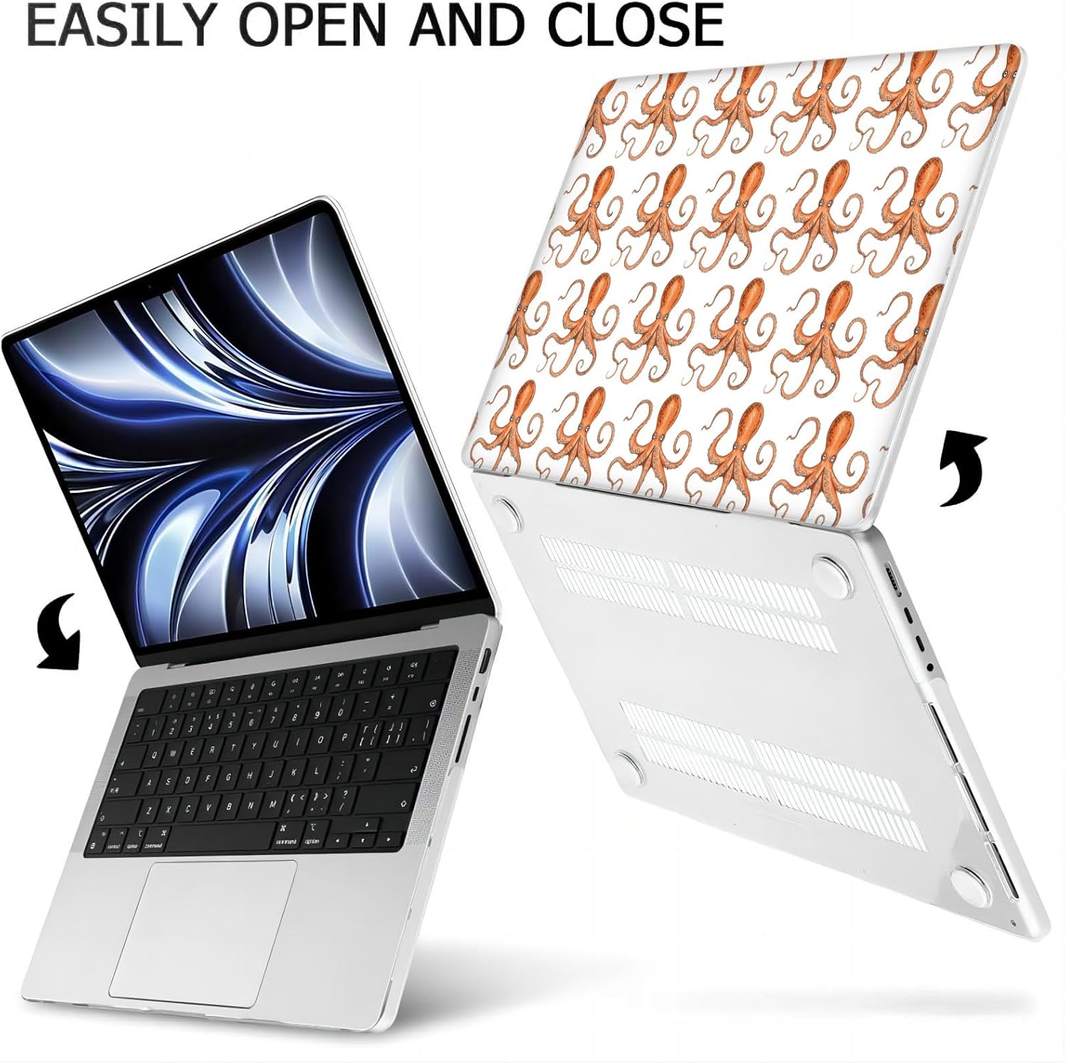 Compatible with MacBook Neo 13-inch, Hard Shell Case with Keyboard Cover and Screen Protector (A3404 A18 Pro chip, 2026 Release) - Octopus MD8797