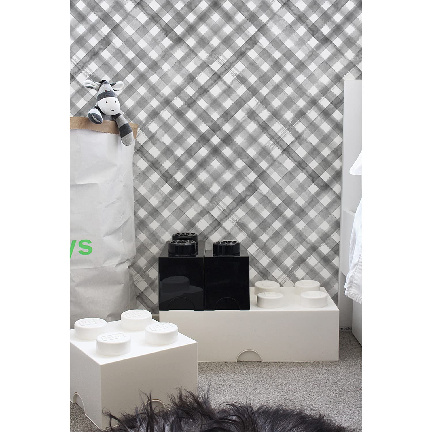 Papier peint meuble chambre et cuisine Coloray latex géométrique