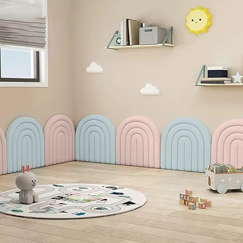 Miniatura 3 de Acolchado de pared 3D anticolisión para niños, tapete de pared autoadhesivo para paredes de TV, dormitorio de niños, fácil de instalar, calcomanías