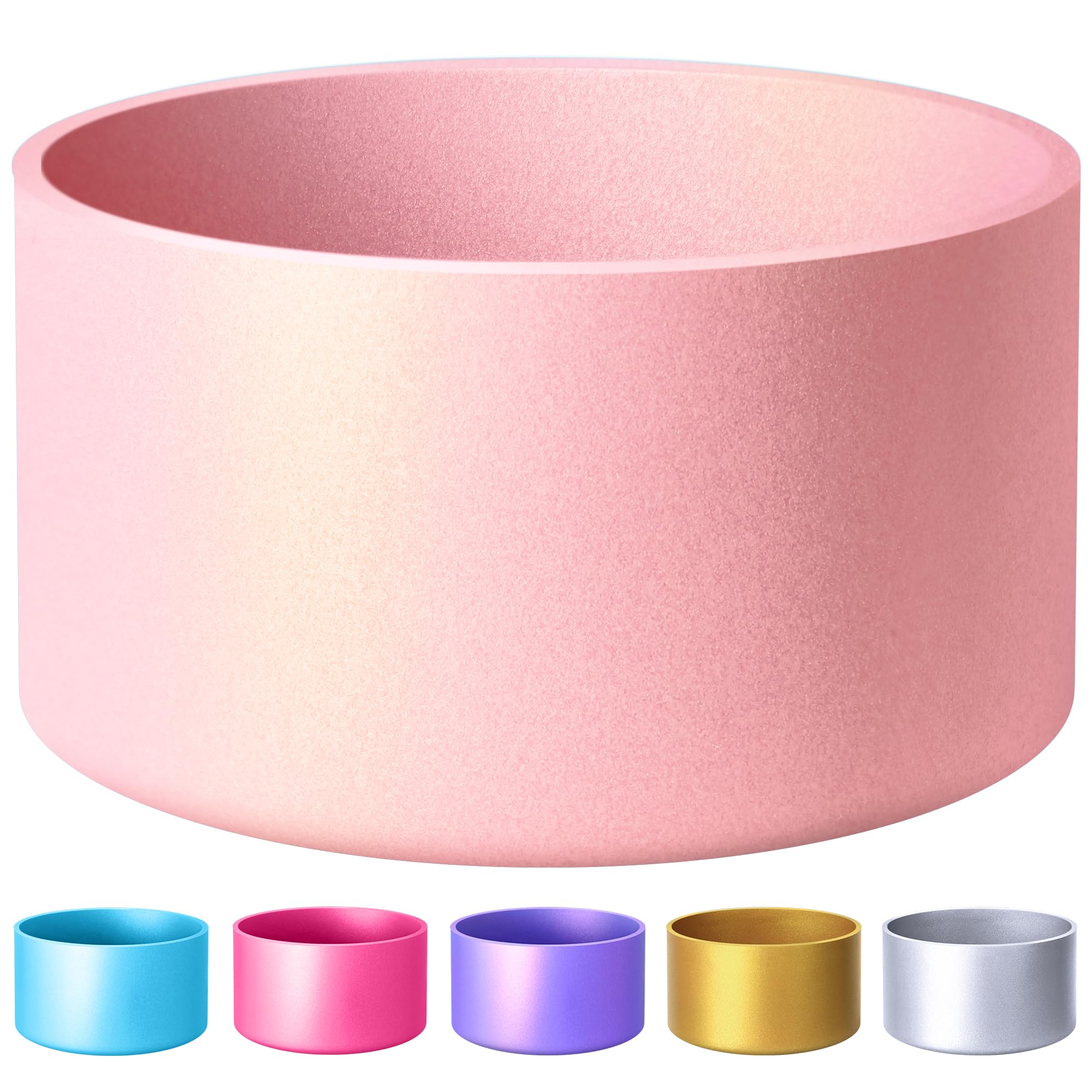 VIKIZUES Protective Metallic Matte Luster Silicone Boot, Compatible with Stanley/Simple Modern 20-40oz & Water Bottle 12-24oz and More Bottles with