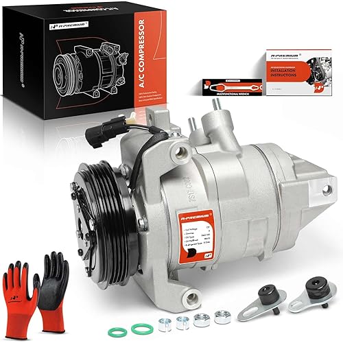 A-Premium A/C Compressor with Clutch Compatible with Ford F-150 2011-2014, Expedition 2015-2019 Transit-150 250 350 HD & Lincoln Navigator 2015-2017, 3.5L 3.7L