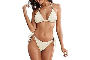 Women's Fishnet Bikini : Halter Style for Alluring Summer Days