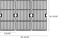 Vista 4 de Adviace Piezas de repuesto para parrilla Charbroil Advantage 4 quemadores 463344015, 463343015 parrillas de gas, rejillas de hierro fundido