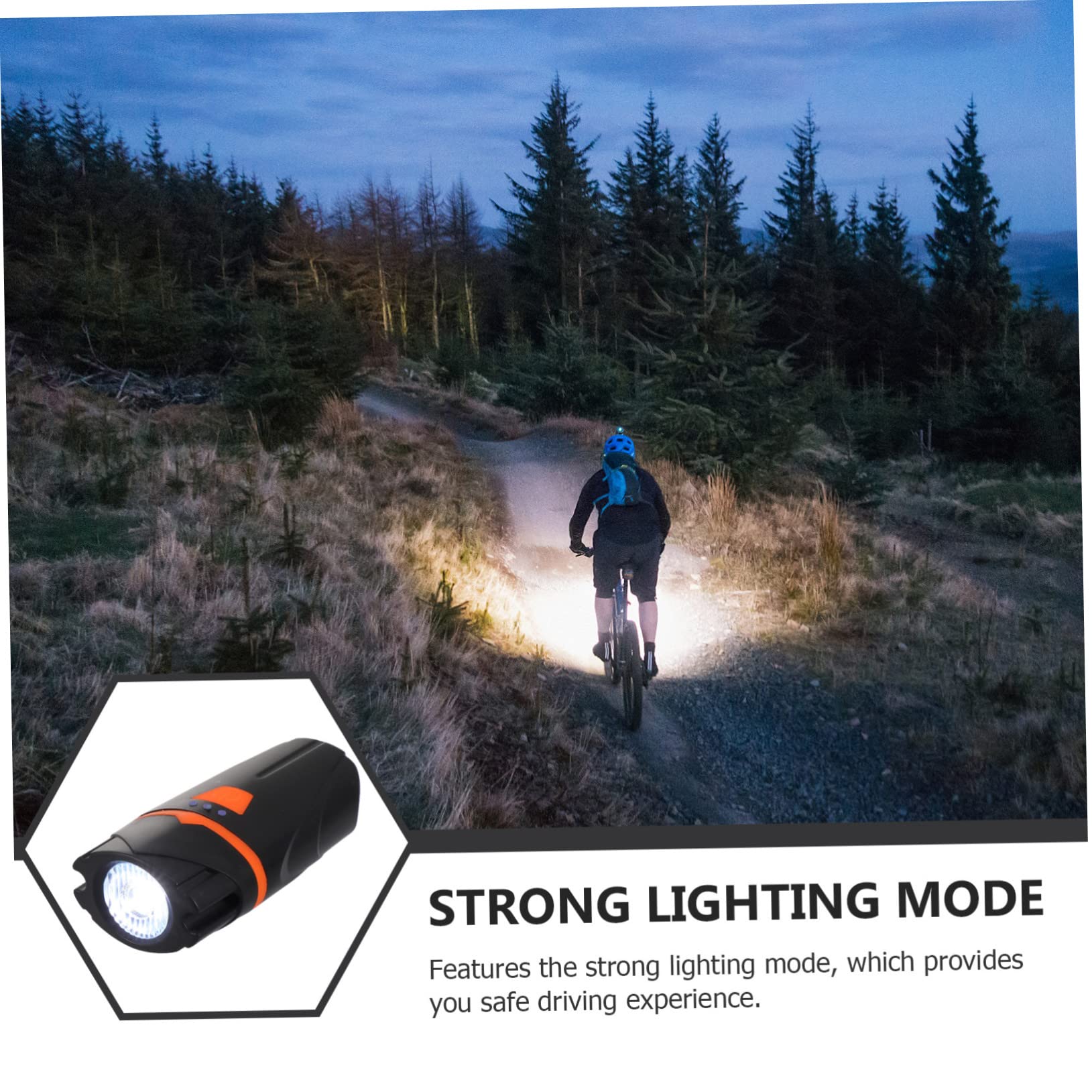 BESPORTBLE 2pezzi Lampada Frontale per Bicicletta USB Ricaricabile e Facile da Installare Accessorio di Sicurezza per Ciclismo Notturno e Condizioni Meteorologiche Avverse