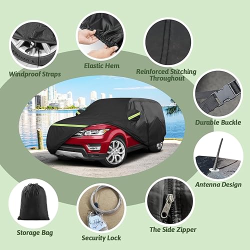 Miniatura 3 de Fundas de coche para Land Rover Range Rover Sport 2013-2024, impermeables, para todo tipo de clima, lluvia, sol, protección UV, cubierta completa de