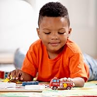 Vista 2 de Melissa & Doug Vehículos Rompecabezas grueso de madera - Avión, tren, coches y barcos (9 piezas)