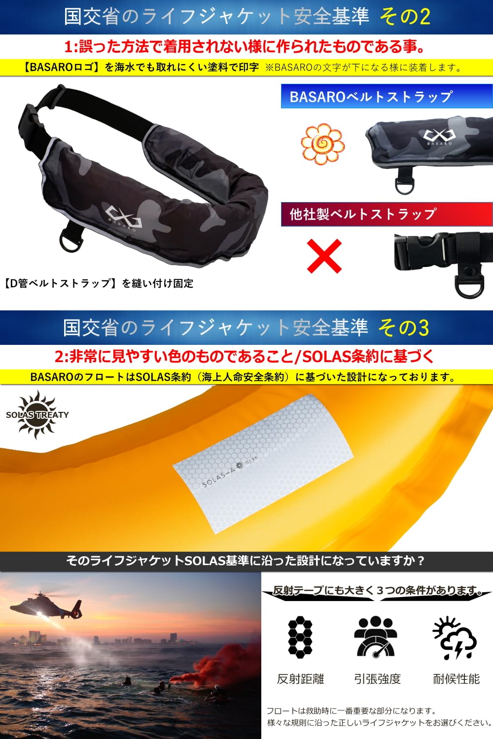 Amazon | JES-BASARO (ジェスバサロ) ライフジャケット 手動膨張式