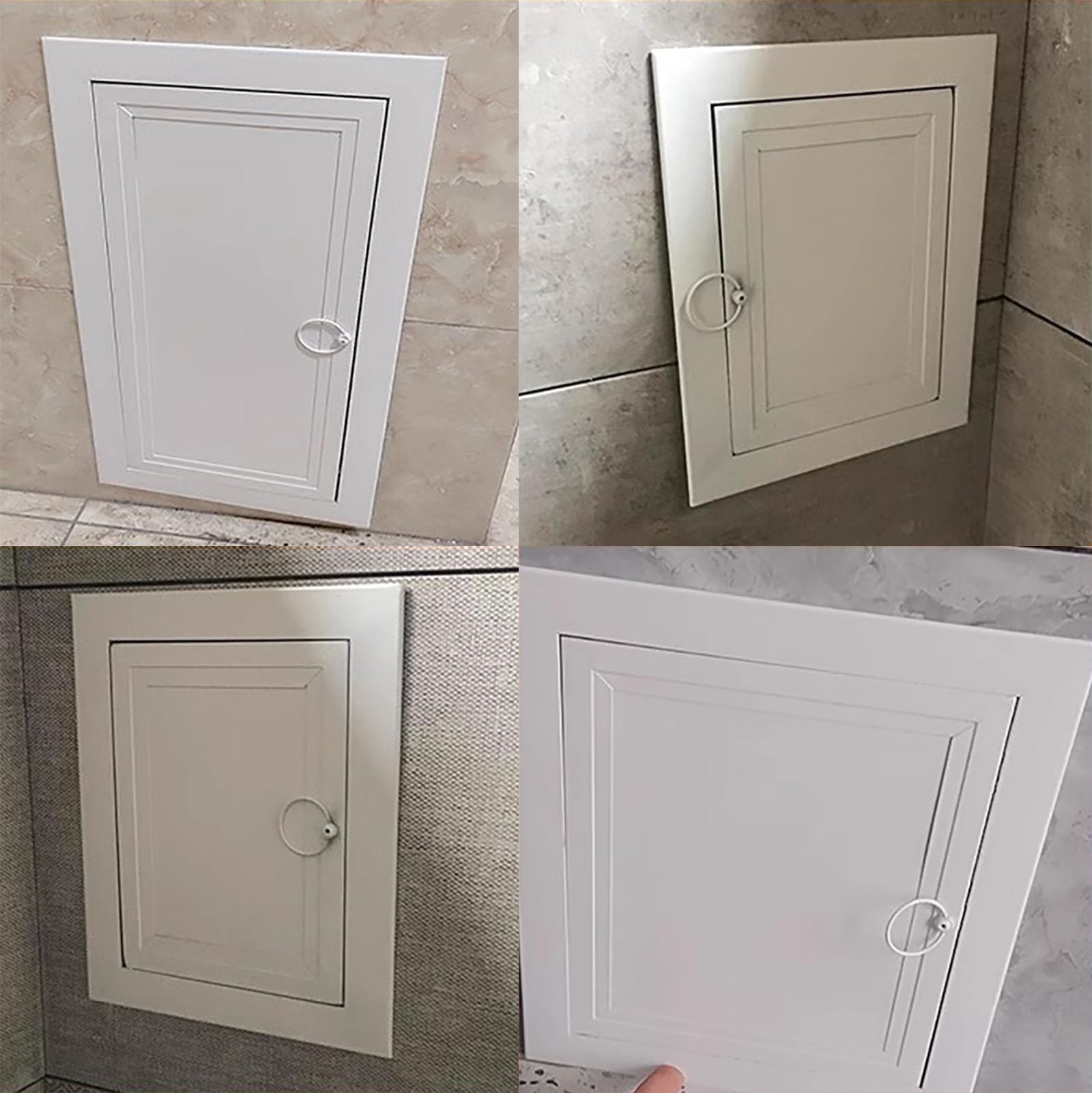 Panel dostępu do płyt kartonowo-gipsowych, montowany na ścianie, elektryczny, panel dostępu, do użytku domowego i komercyjnego, zawiera śruby ułatwiające instalację