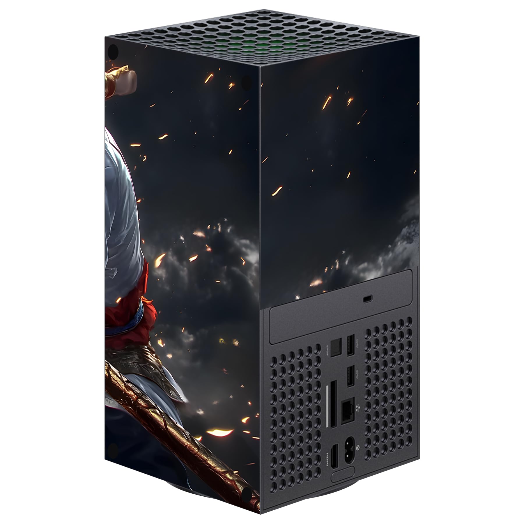 playvital Autocollant Manette pour Xbox Series X Accessoires Protection,Stickers pour Xbox Series X Console Skin-Sauge Wukong