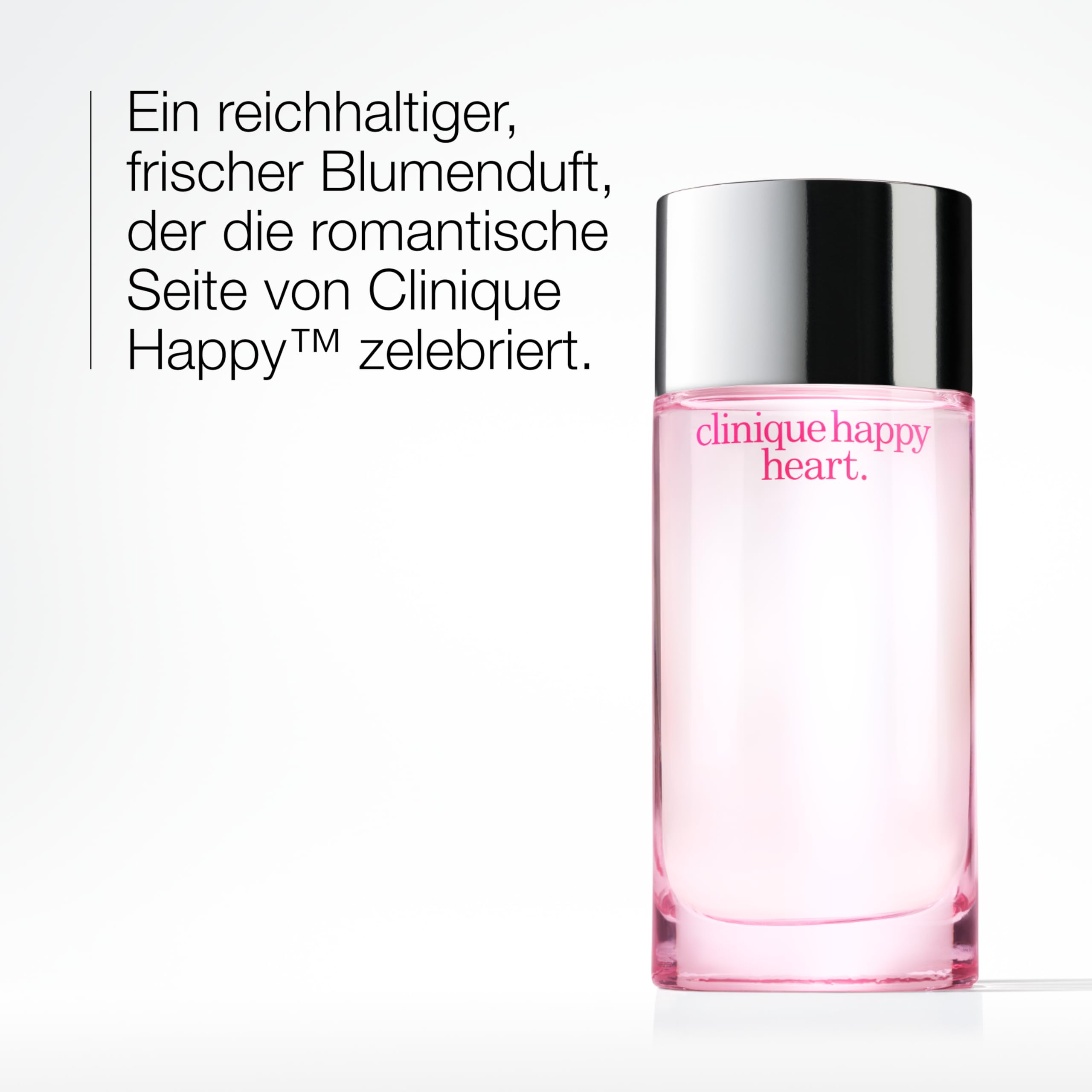 Clinique Happy Heart™ Eau de Parfum Spray | reichhaltiges Parfum für Damen mit Noten von Mandarine, Gurke, Gelber Primel, Wasserhyazinthe und Blondholz | blumig + frisch + glücklich