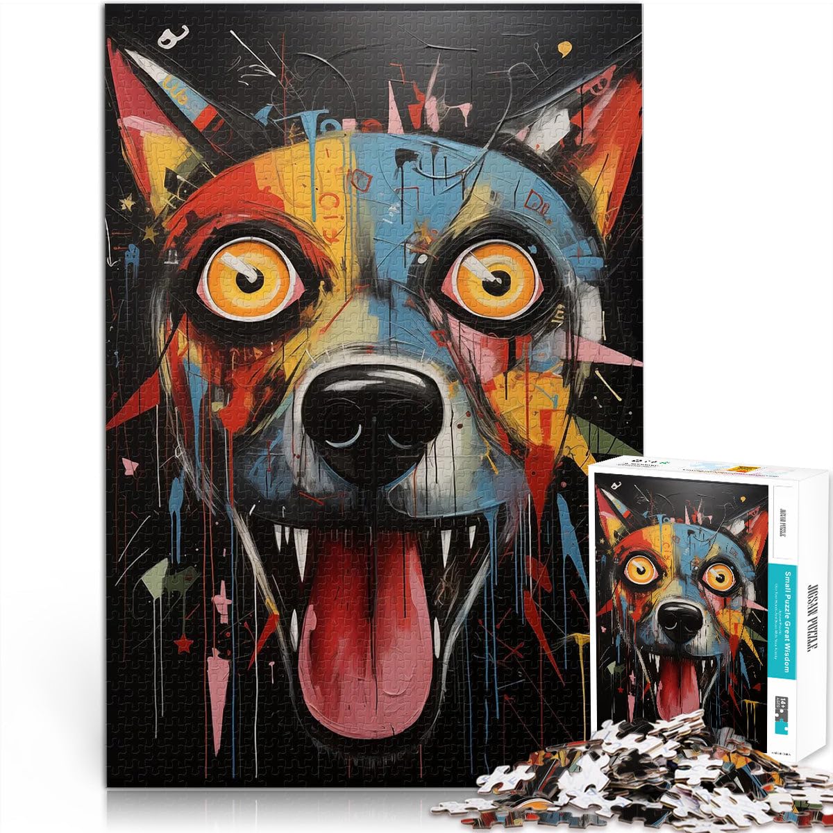 1000 Pieces Jigsaw Puzzles for Adults Epic Acrylic dog Pädagogisches Familienspiel Geburtstagsgeschenk, Geschenke, Wandkunst75x50cm