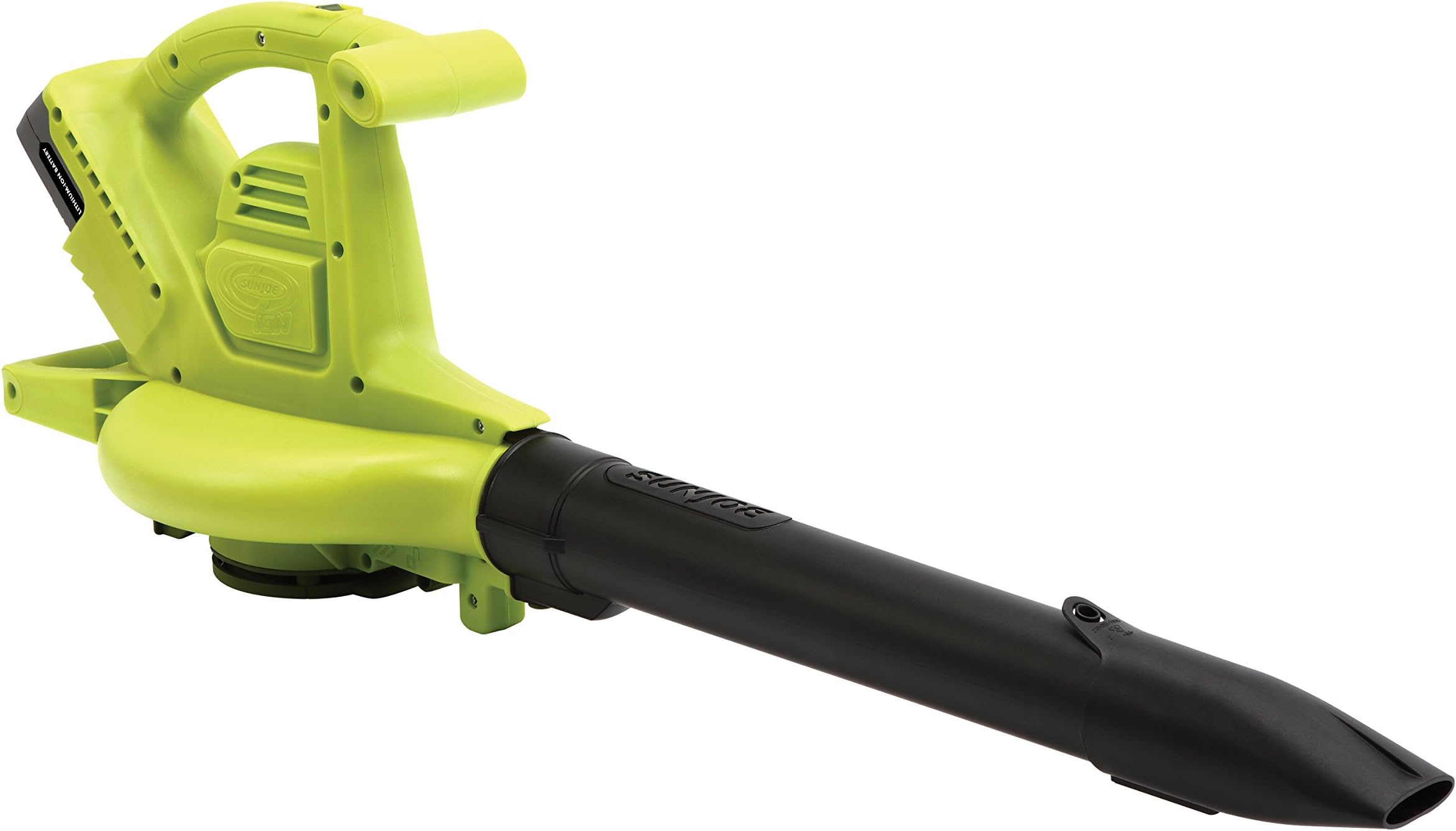 Sun Joe IONBV-CT Variable-Speed Cordless Blower/Vacuum/Mulcher, Light Green and Black
