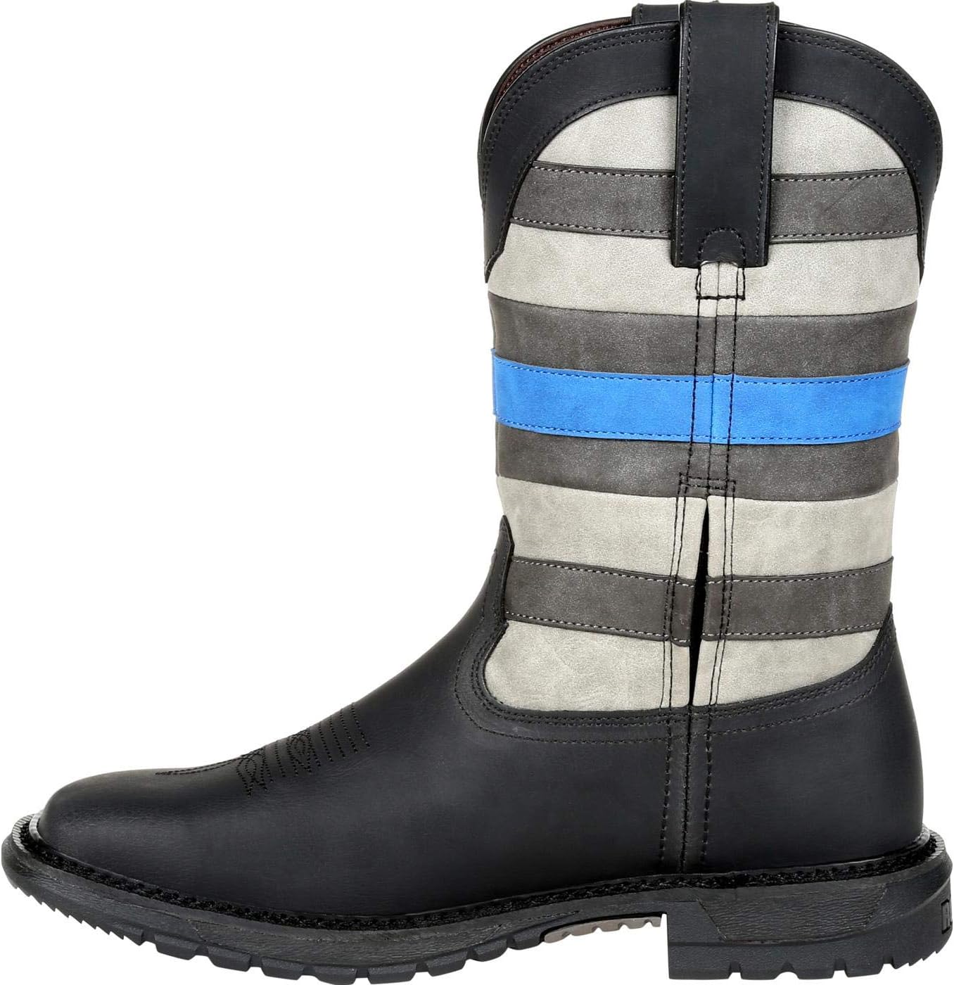 Rocky Women's Code Military and Tactical Boot, Black Blue, 9.5