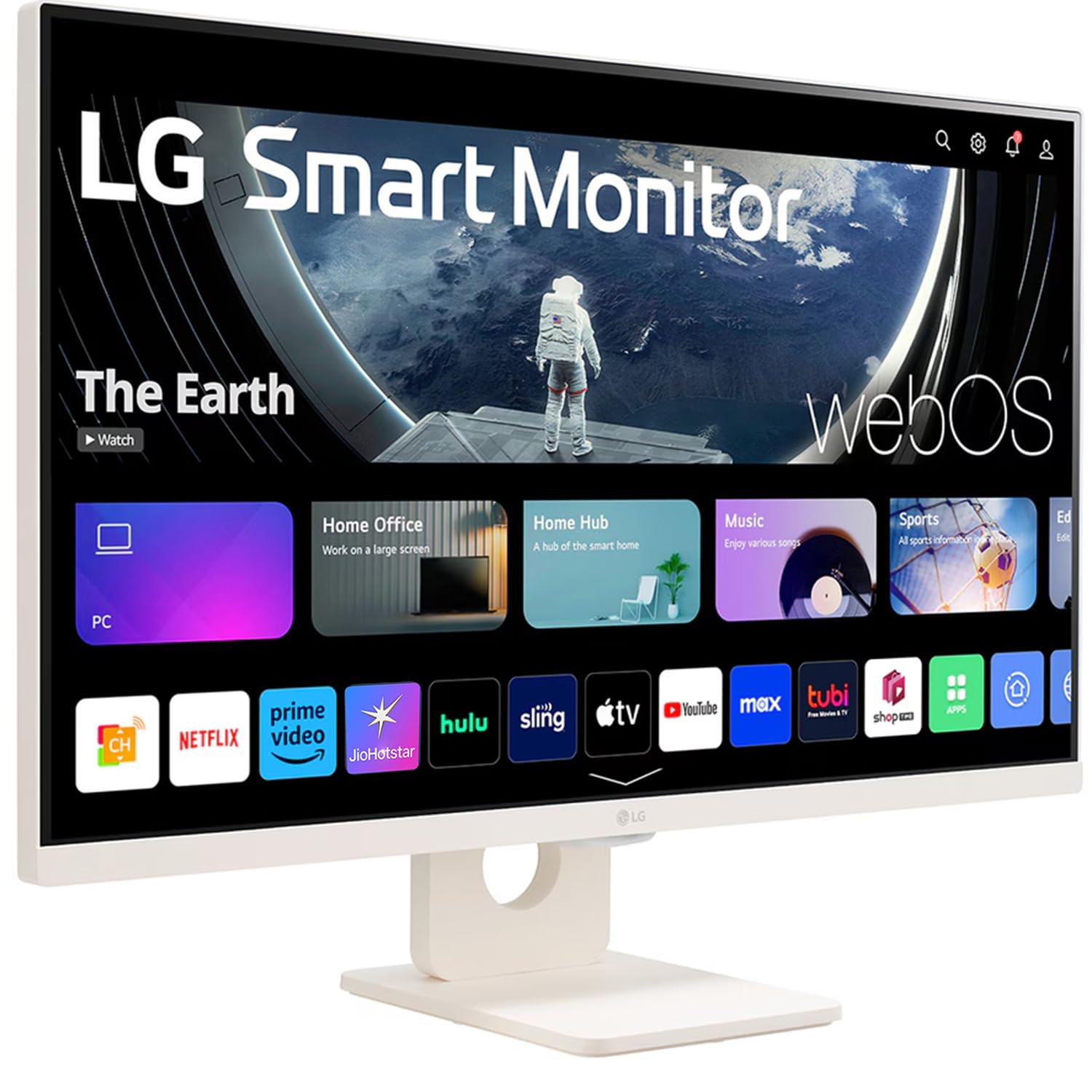 LG 27U511SA 68.58 cm (27 Inch) Full HD (1920x1080) IPS Smart Monitor with webOS, 100Hz, Wi-Fi, Bluetooth, Miracast, AirPlay2, Speakers, HDMI, USB-A, Slim Stand, 3-Side Virtually Borderless, (White) — Amazon image 15