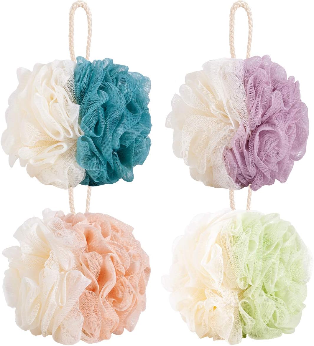 Aquior Loofah Sponges, Extra, Extra Large 60g/PCS Bath Sponge Body Wash Scrubber Reusable Bath