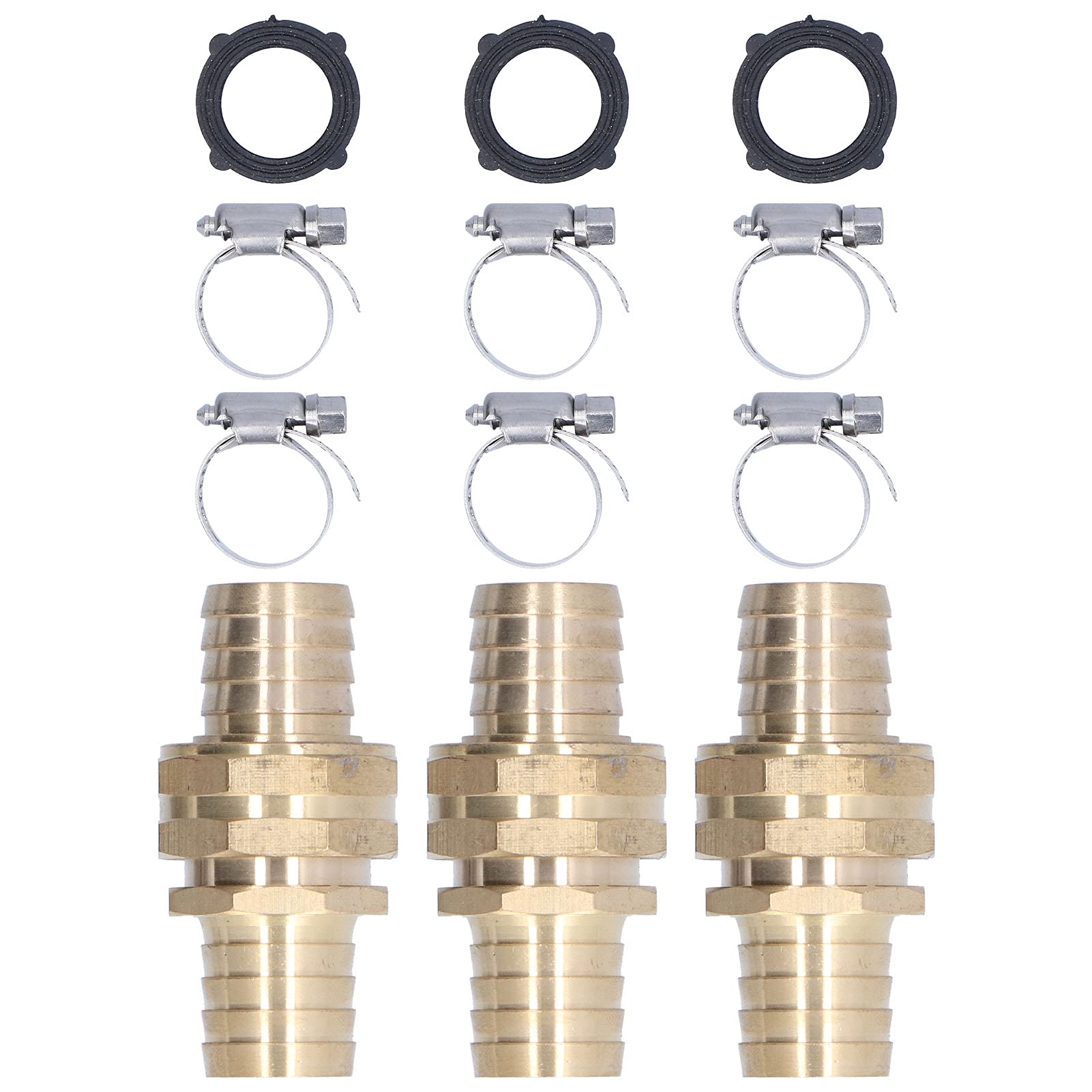 Set di connettori per riparazione tubi da giardino Materiale in ottone resistente Installazione semplice per il giardino domestico