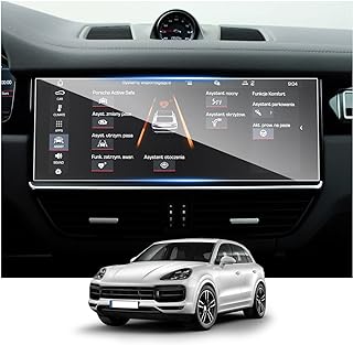 for Cayenne Screen Protector Porsche Cayenne 12.3-in Radio Touchscreen Porsche Cayenne Accessories 9HD Tempered Glass Compatible with 2019 2020 2021 2022 2023 Porsche Cayenne(S,GTS,Turbo,Turbo GT)