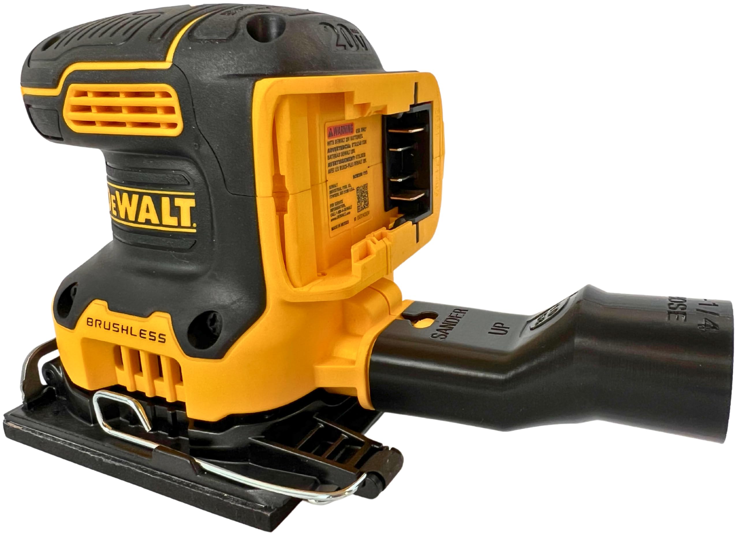 Sander Vacuum Adapter for DeWalt 1/4 Sheet Palm Sanders DCW200 DCW210 - Shop Vac Attachment for Dust Collection (1-1/4") by 1058Designs