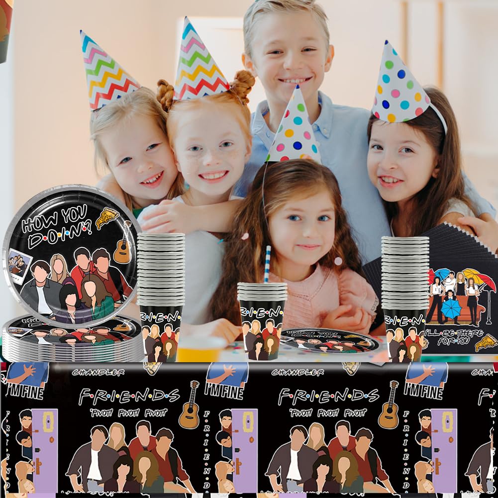 Sinwind Mercredi Vaisselle Anniversaire 41 Pièces - Set Fête Mercredi Thème Pour 10 Invités