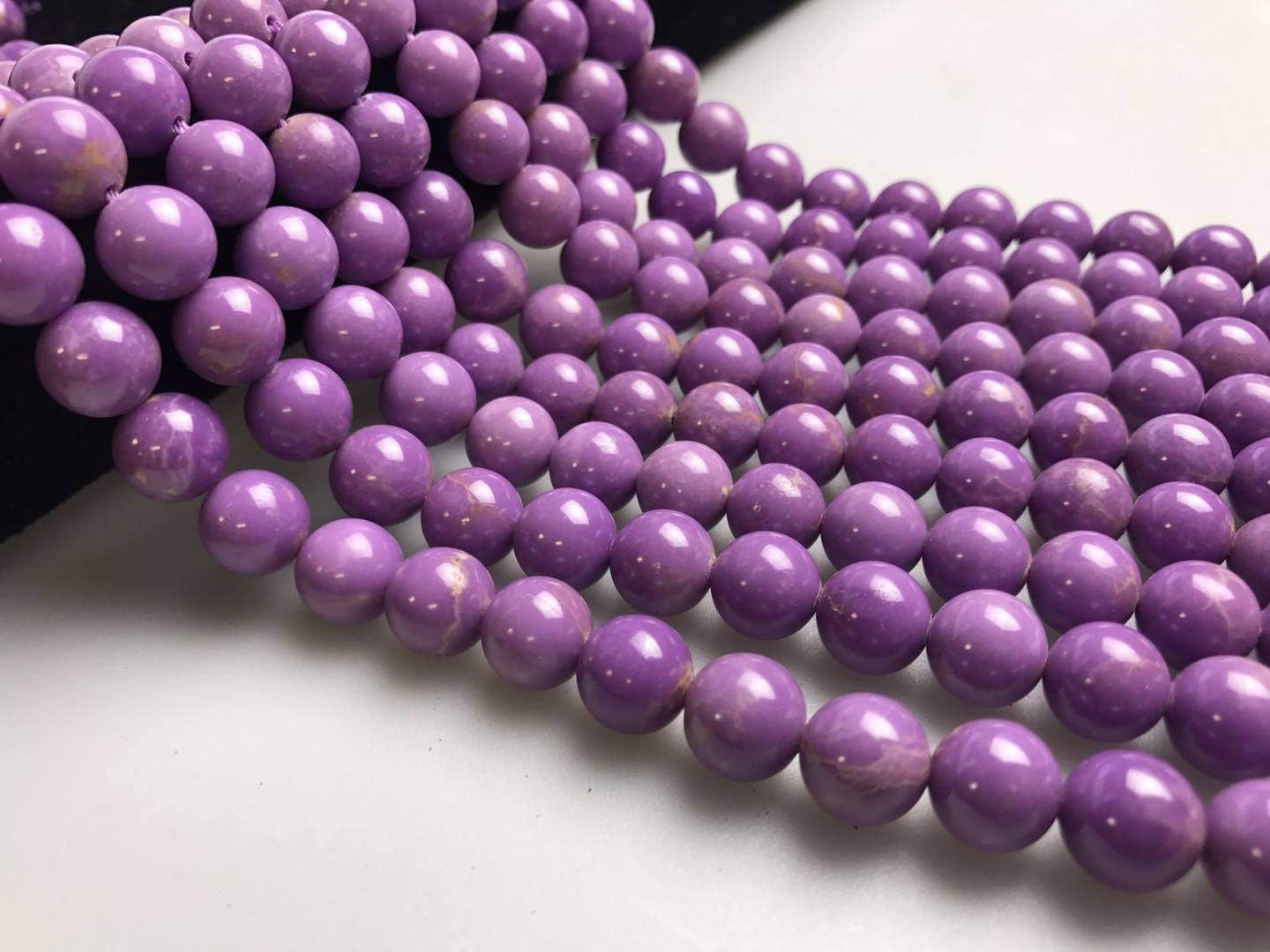 Natural Phosphosiderite Smooth Round 10mm 15.5" Strand