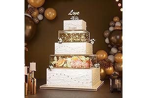 [2-Pack Deal] Luxuriant Acrylic Cake Box Stand: Showcase Your Creations!