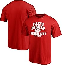 Men's Red Kansas City Chiefs Faith Family T-Shirt