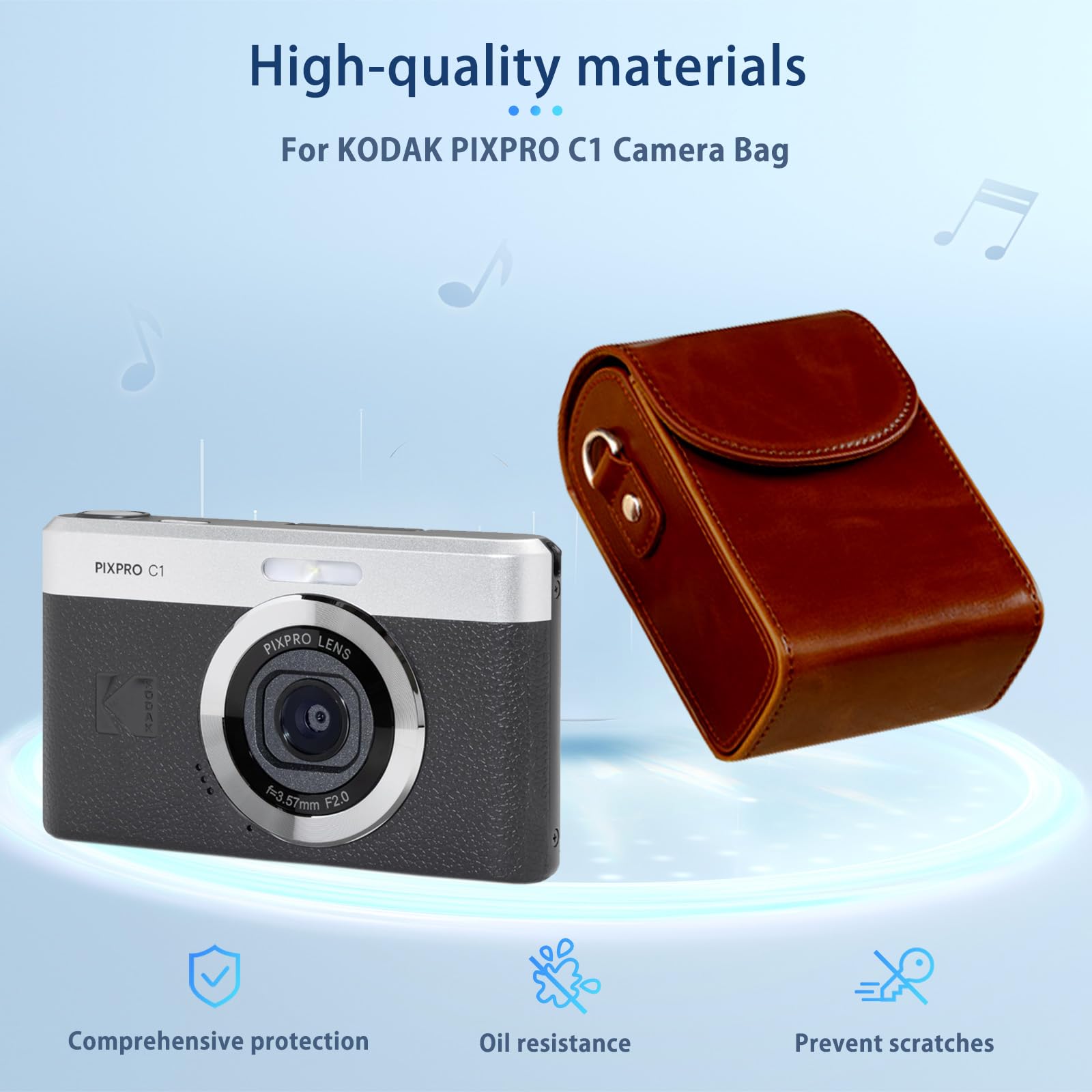 KODAK PIXPRO C1 C1BN ブラウン 保護フィルム＋SD付 Kodak PIXPRO C1