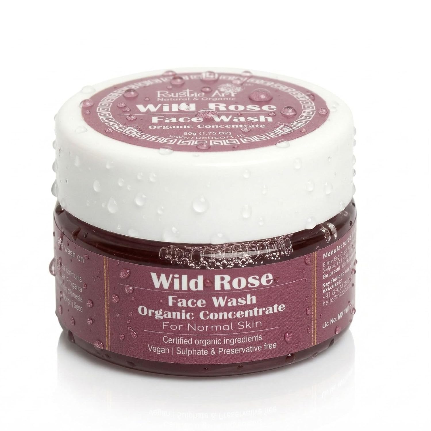Rustic Art Rose Face Wash Concentrate | Hydration & Natural Glow | Deep Cleansing 3X Long Lasting Gel | Organic & Herbal |... - Review, Price and Buying Guide