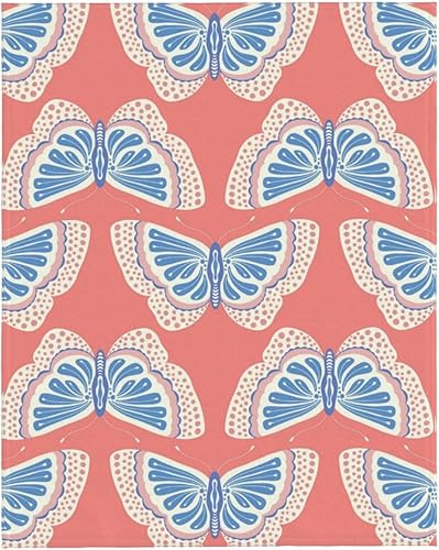 Miniatura 9 de Manta de mariposa para mujer, suave manta de forro polar de verano, lavable, manta ligera de viaje para sofá, cama, sillón durante todas las
